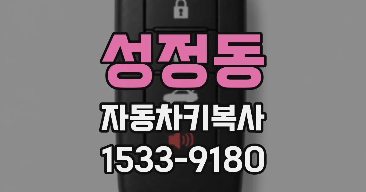 성정동 자동차키복사