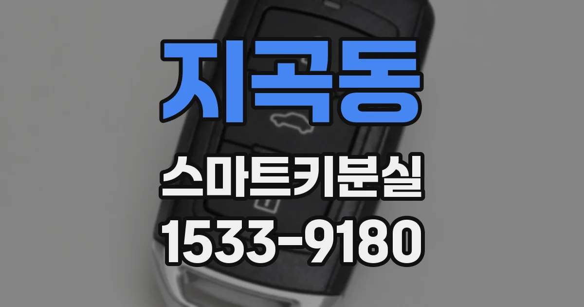 지곡동 스마트키분실