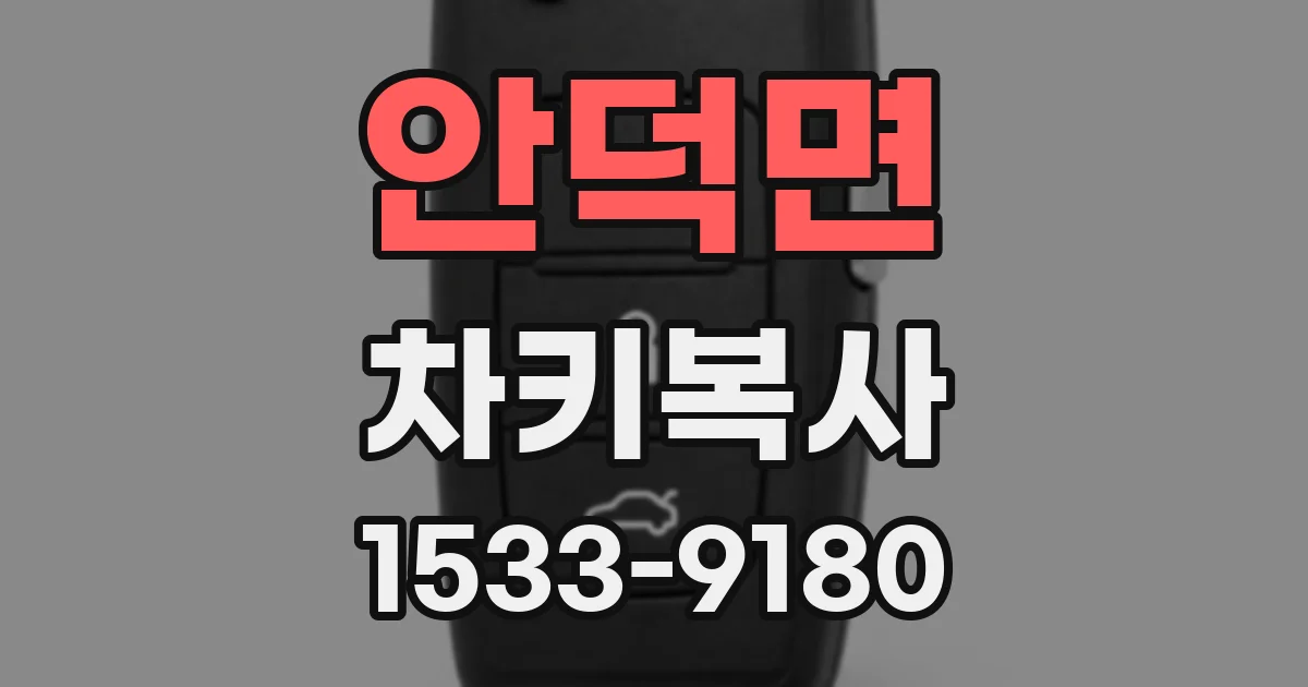 안덕면 차키복사