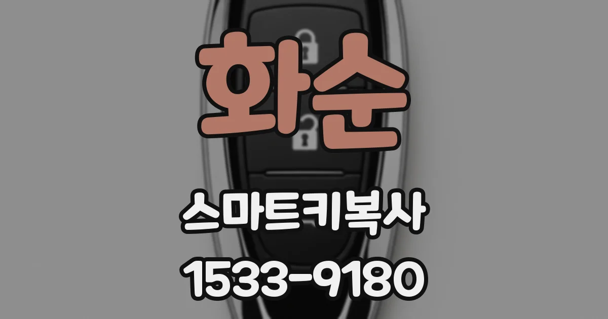 화순 스마트키복사