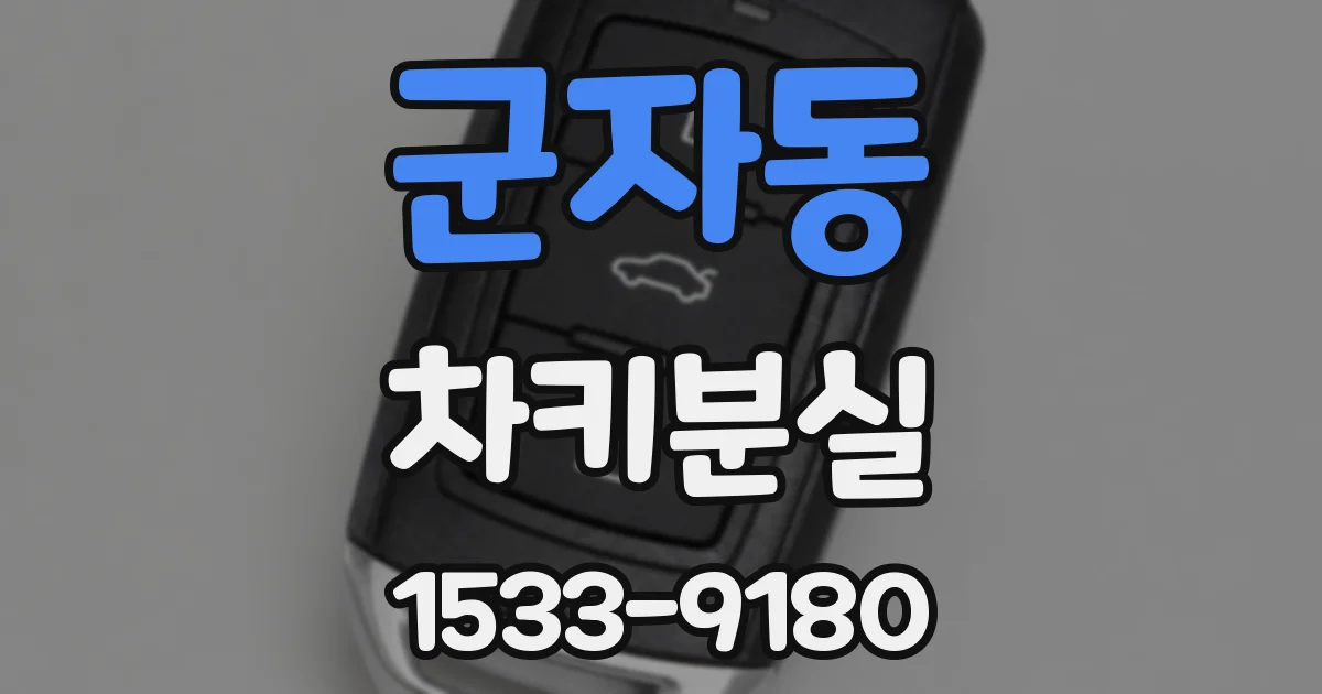 군자동 차키분실