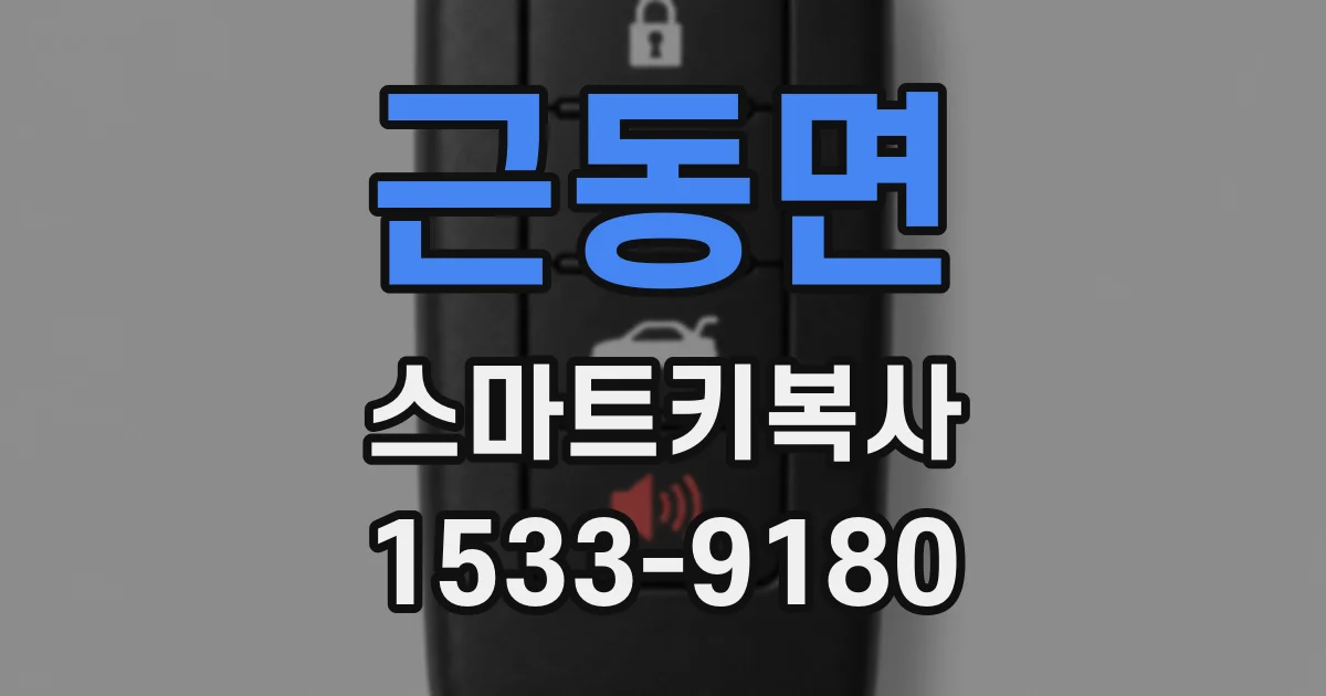 근동면 스마트키복사