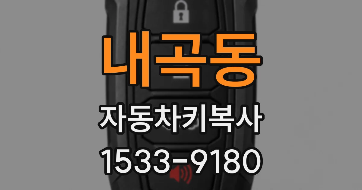 내곡동 자동차키복사