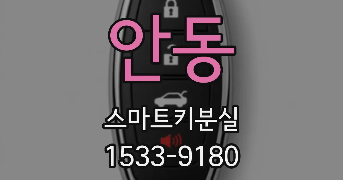 안동 스마트키분실