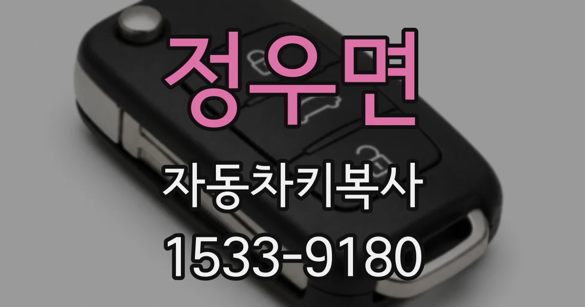 정우면 자동차키복사