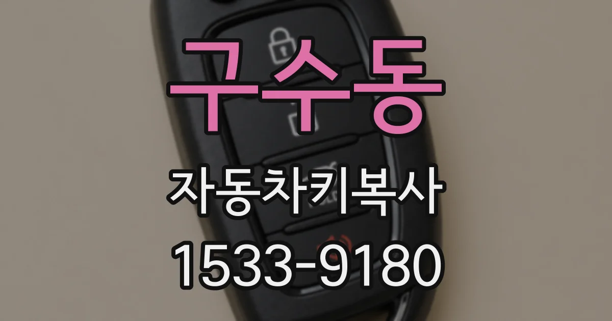 구수동 자동차키복사