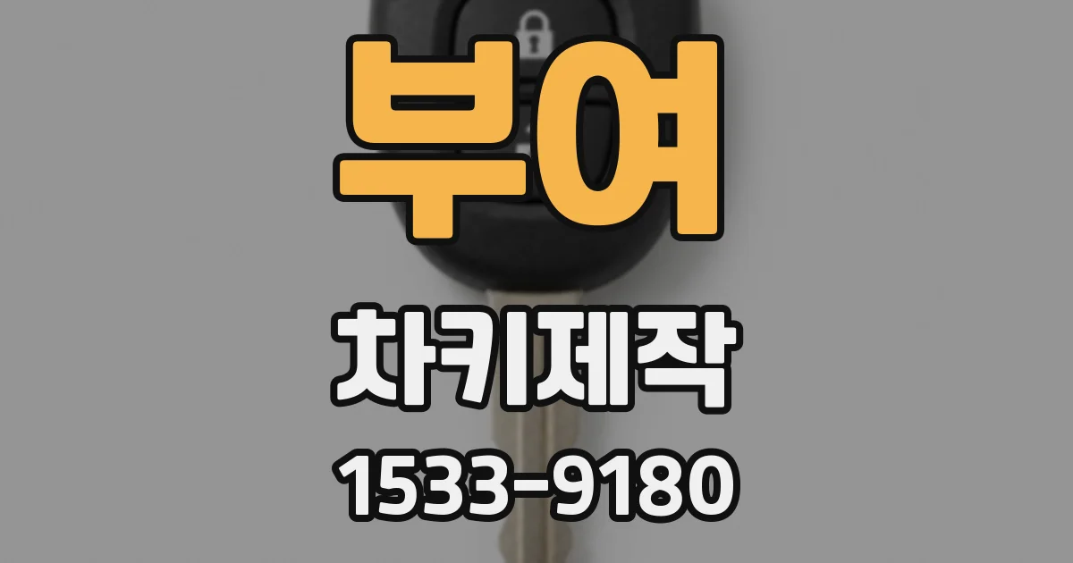 부여 차키제작