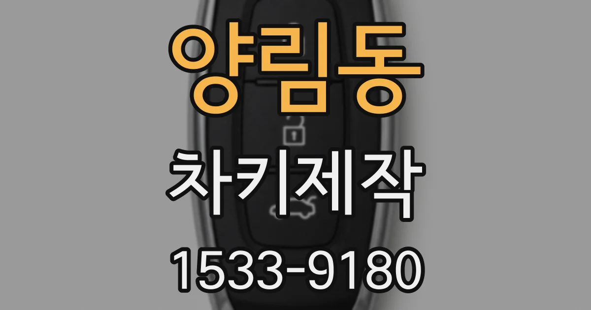 양림동 차키제작