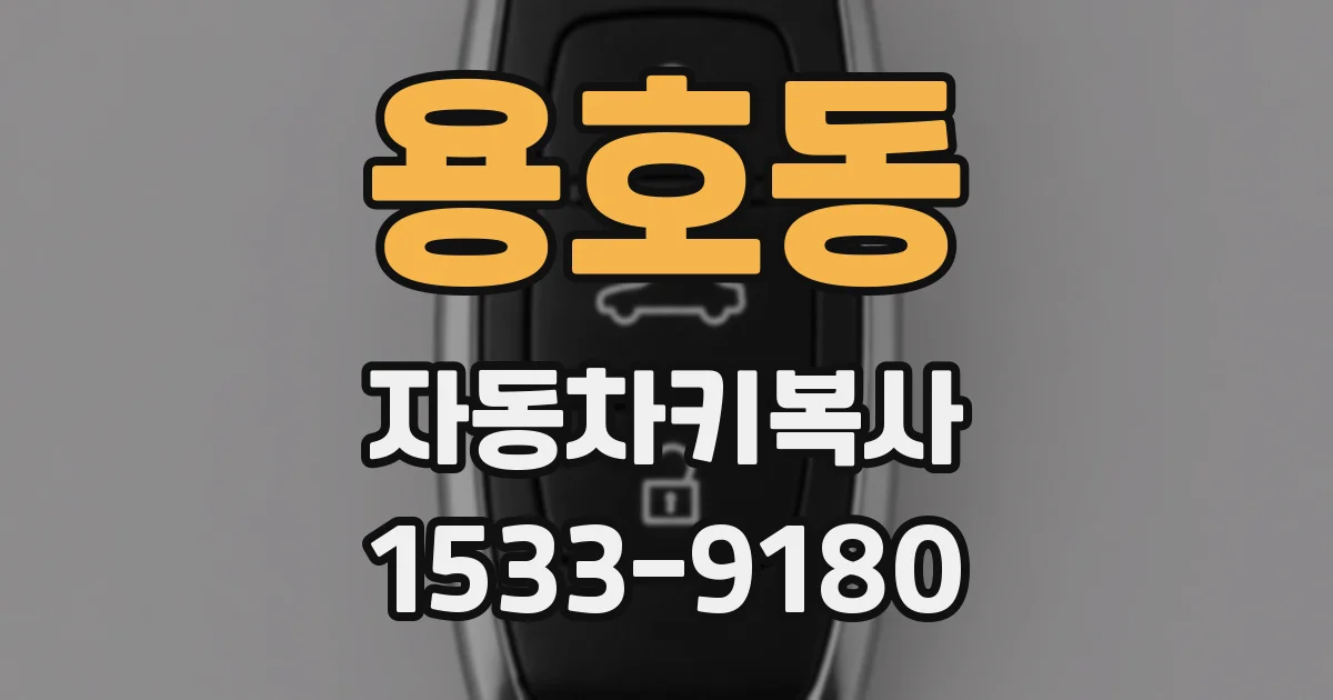 용호동 자동차키복사