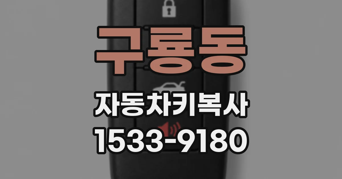 구룡동 자동차키복사