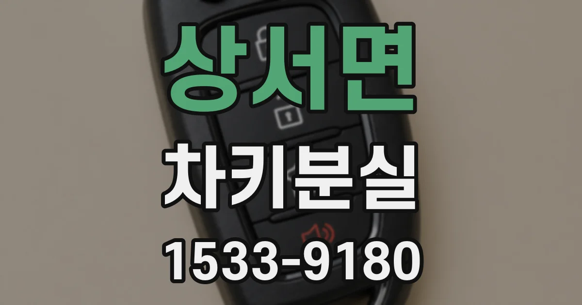 상서면 차키분실