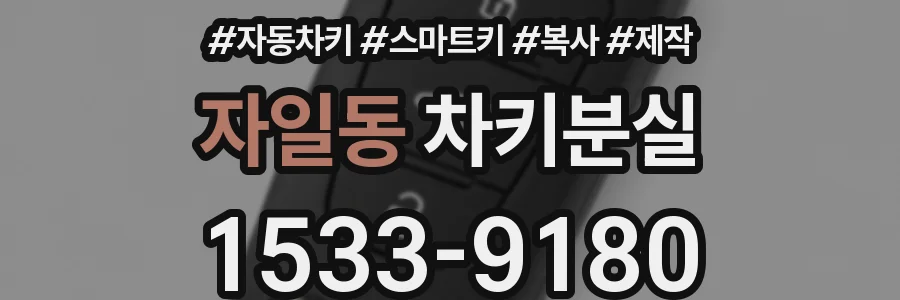 자일동 차키분실