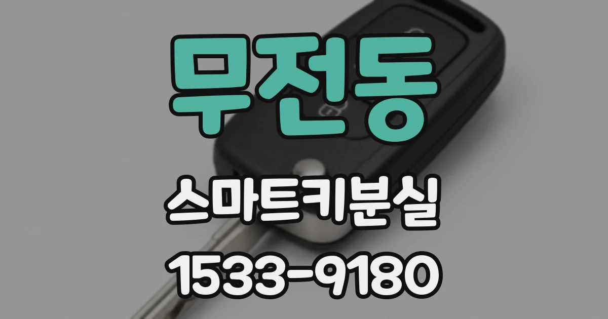 무전동 스마트키분실
