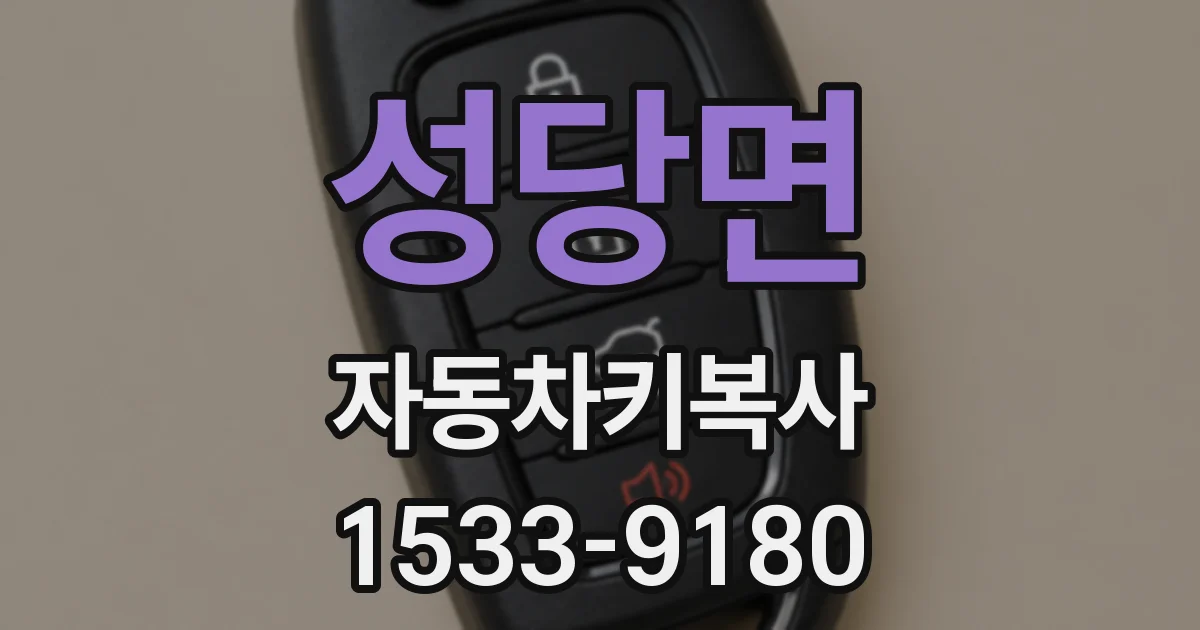 성당면 자동차키복사