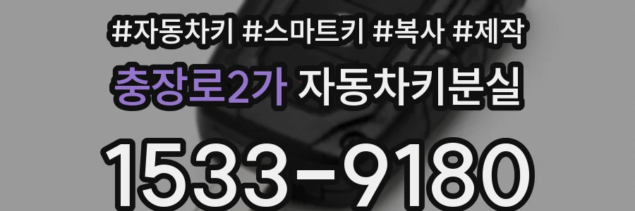 충장로2가 자동차키분실