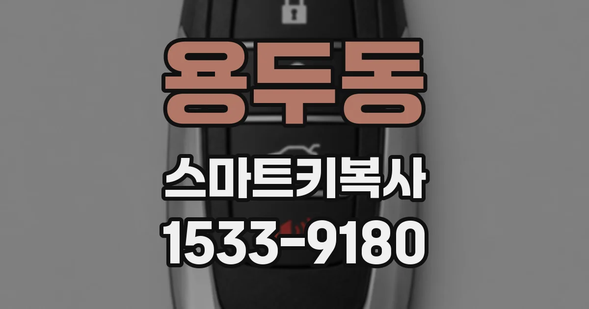 용두동 스마트키복사
