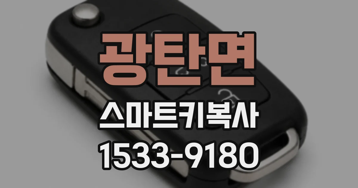 광탄면 스마트키복사