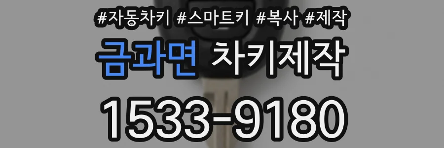 금과면 차키제작