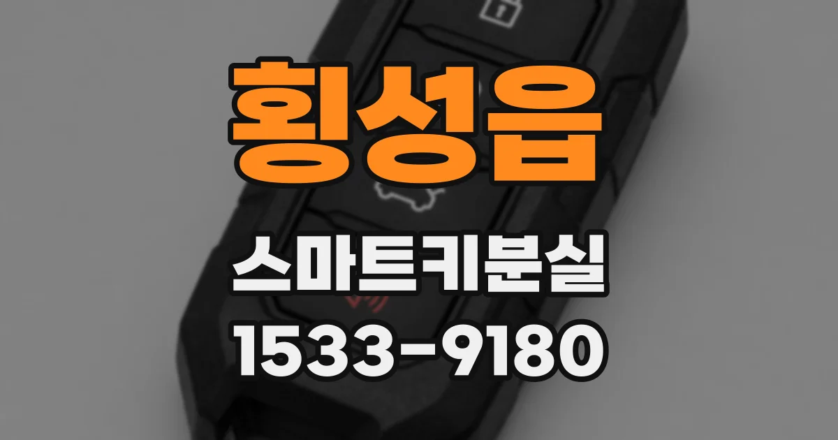 횡성읍 스마트키분실
