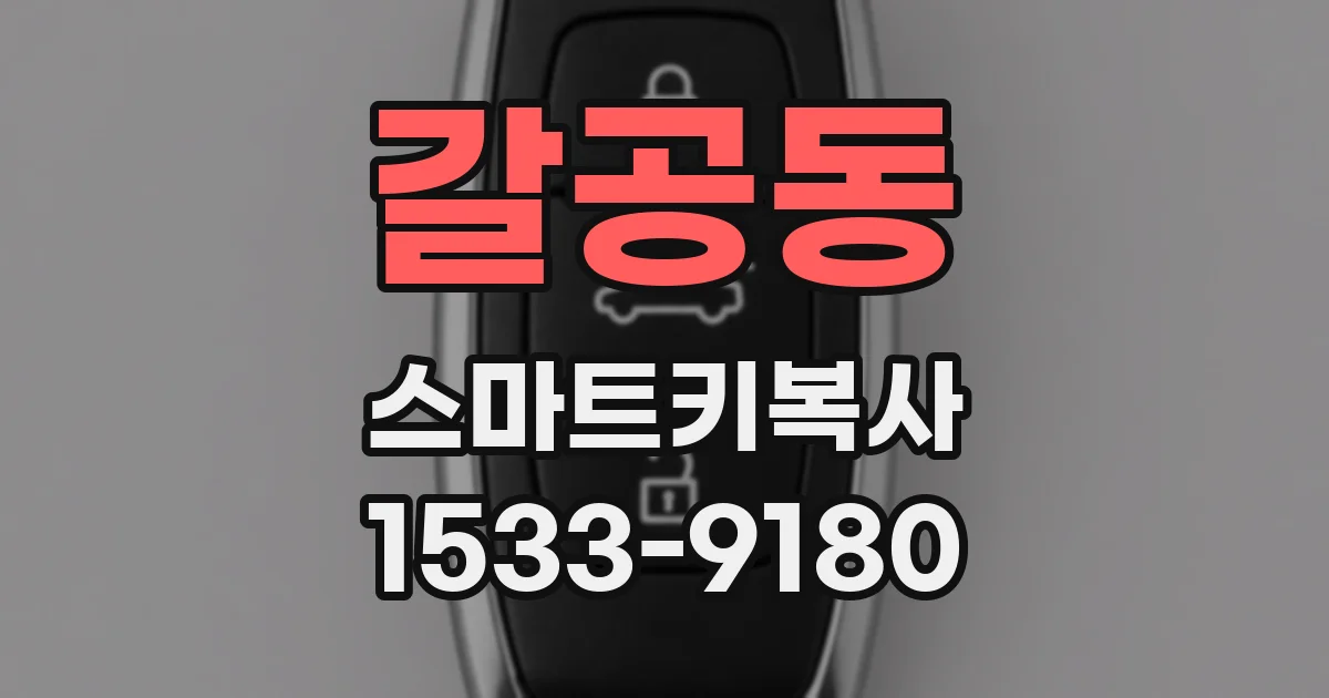 갈공동 스마트키복사