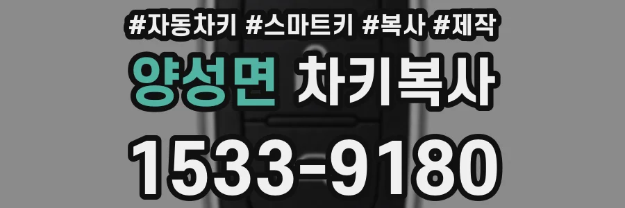 양성면 차키복사