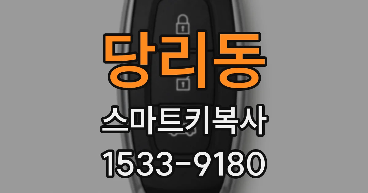 당리동 스마트키복사