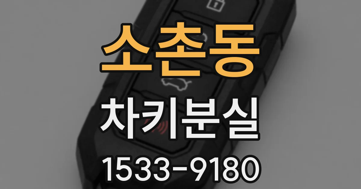 소촌동 차키분실