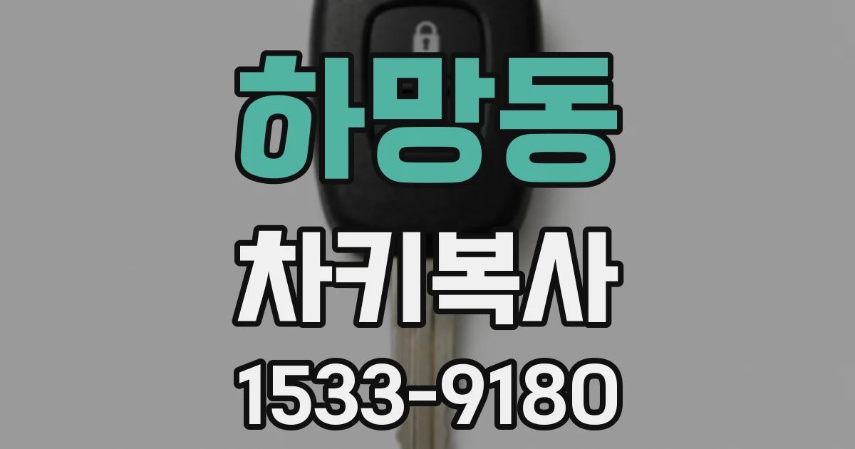 하망동 차키복사