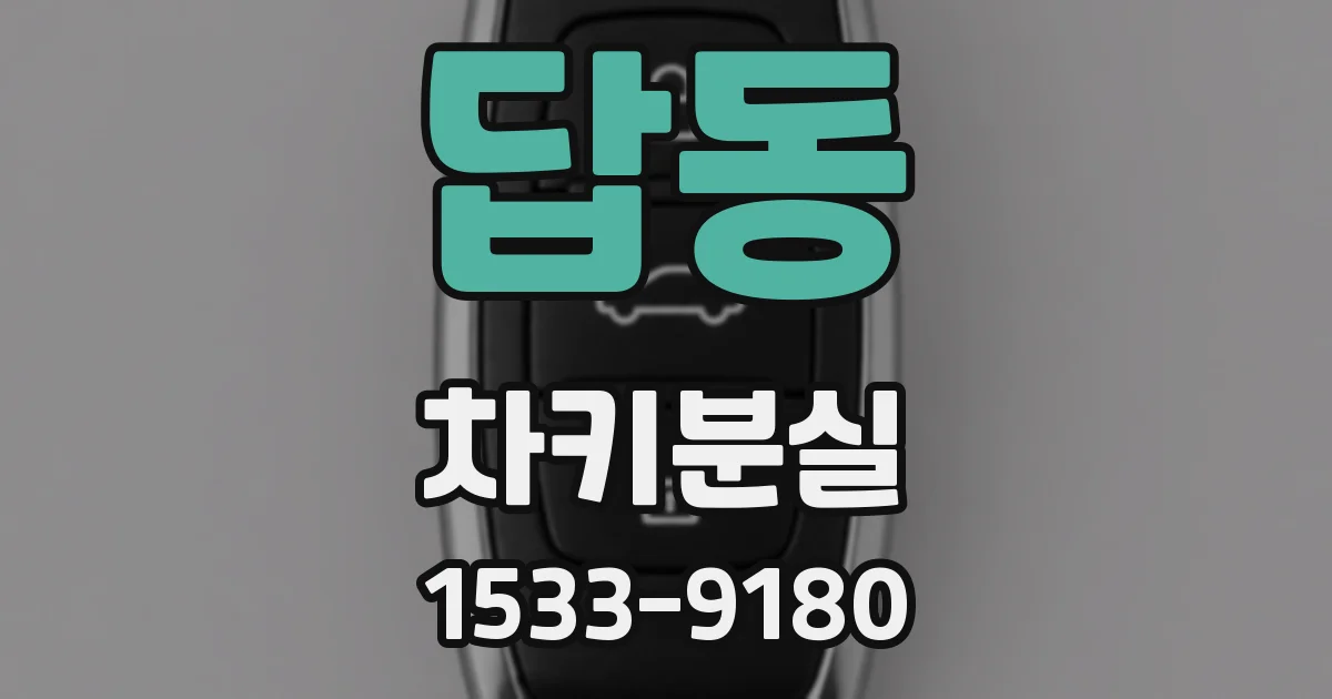 답동 차키분실