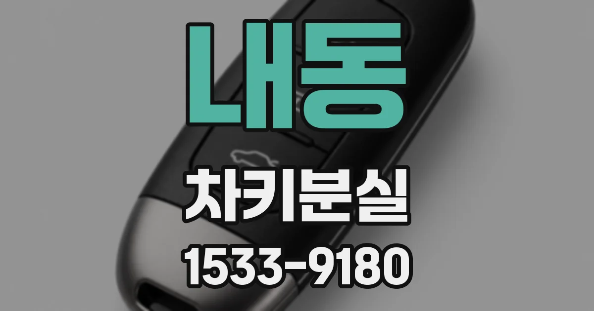 내동 차키분실