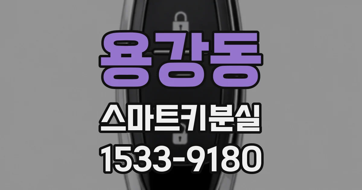 용강동 스마트키분실