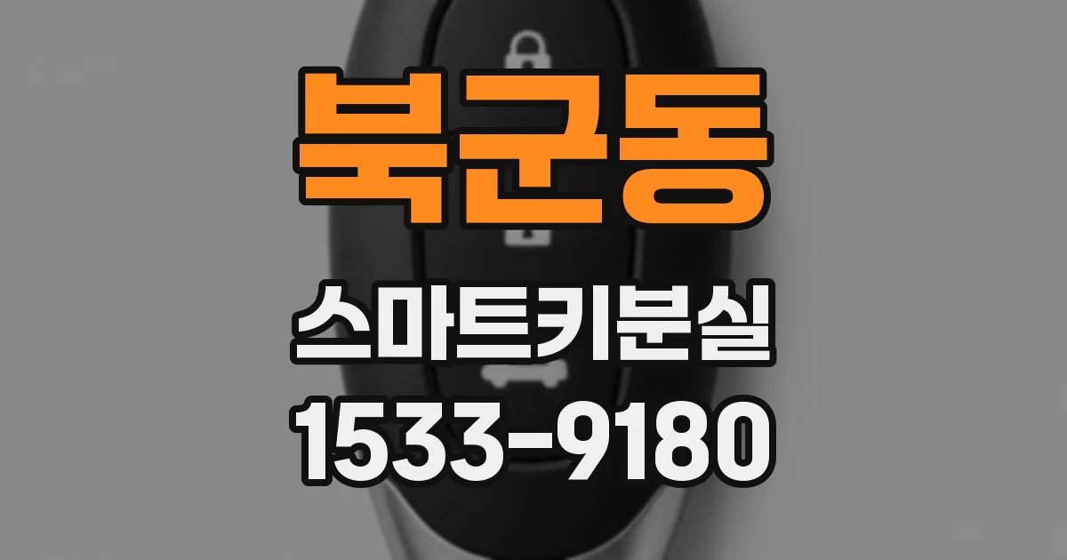 북군동 스마트키분실