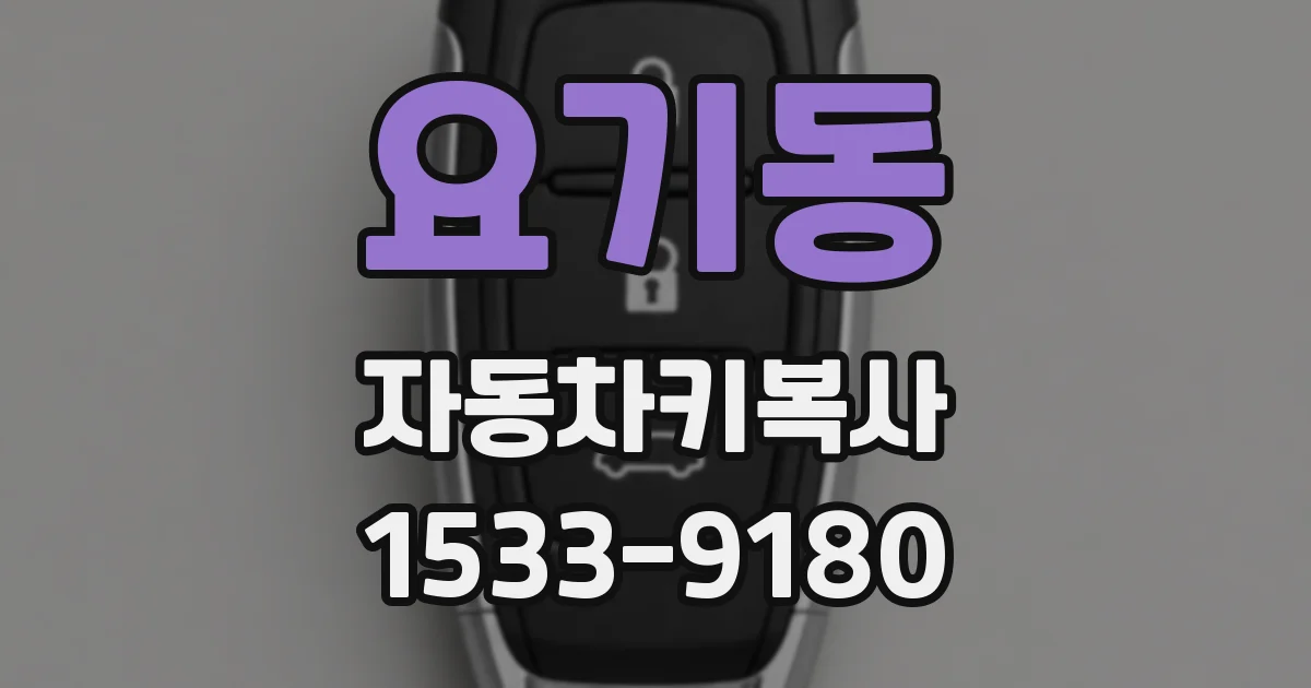 요기동 자동차키복사