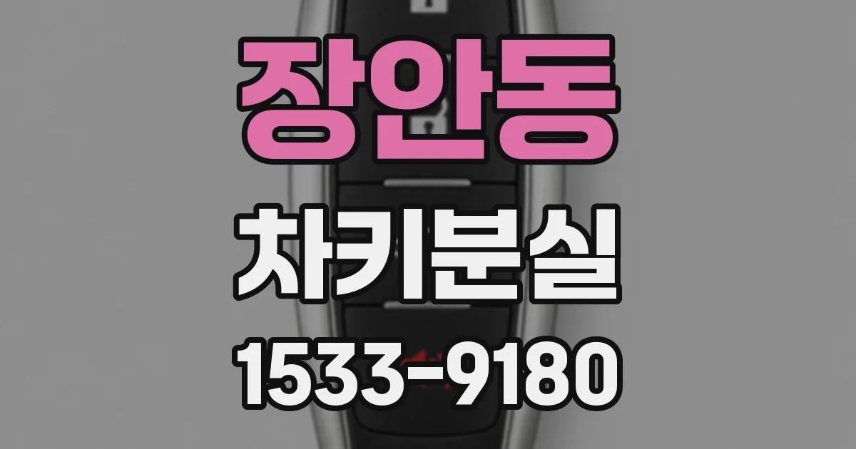 장안동 차키분실