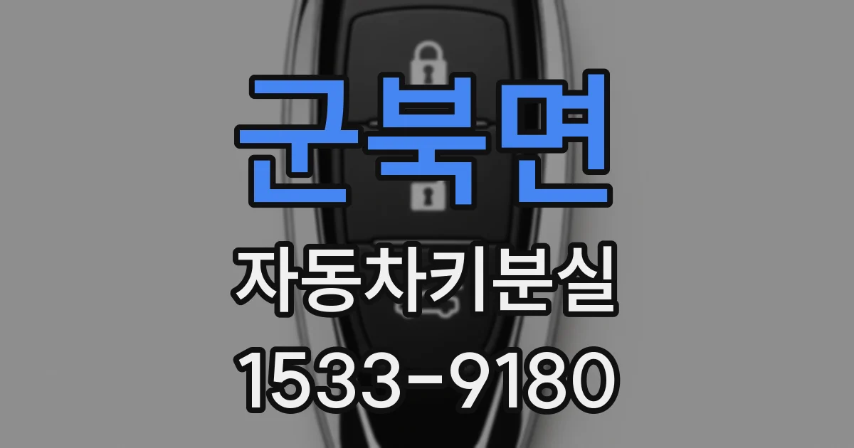 군북면 자동차키분실