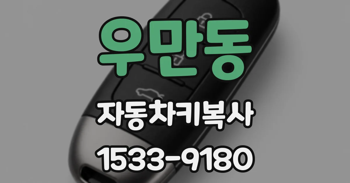 우만동 자동차키복사