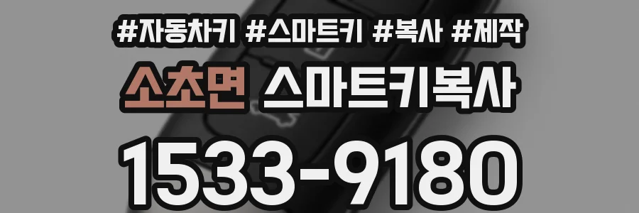 소초면 스마트키복사