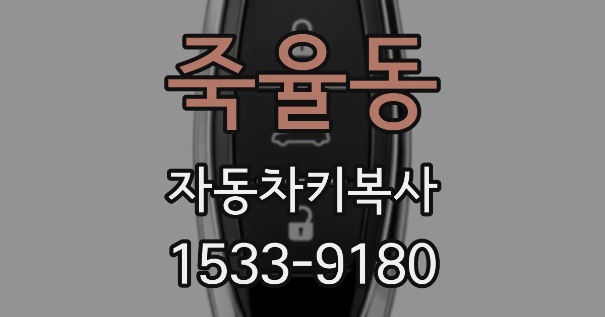 죽율동 자동차키복사
