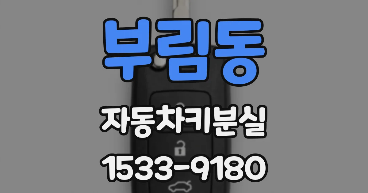 부림동 자동차키분실
