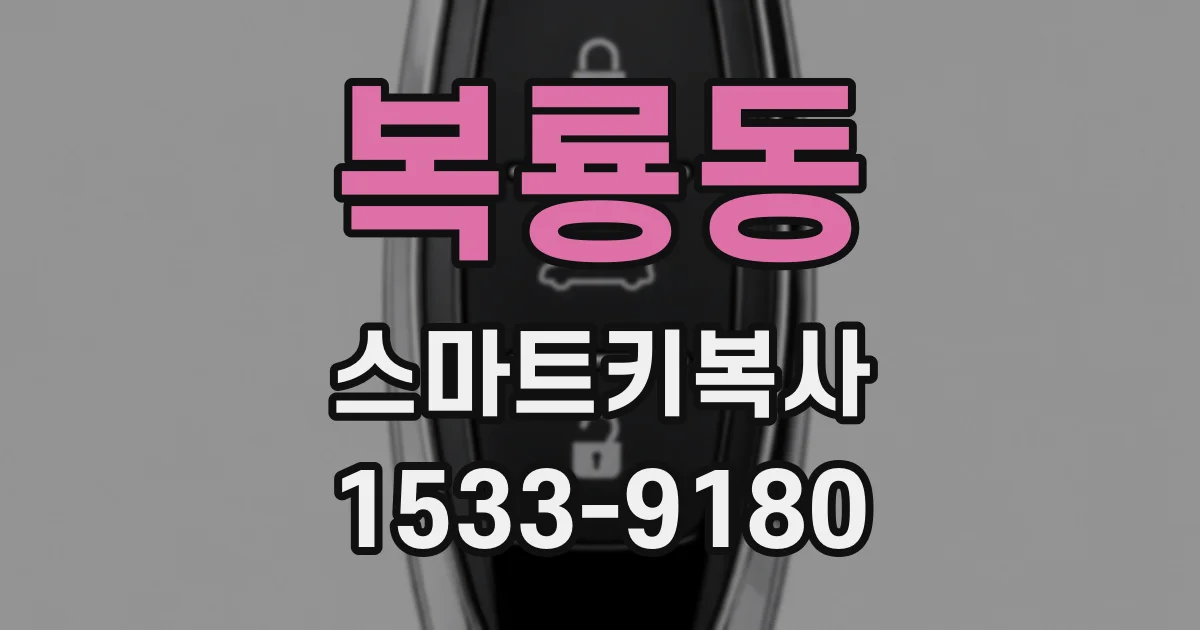 복룡동 스마트키복사