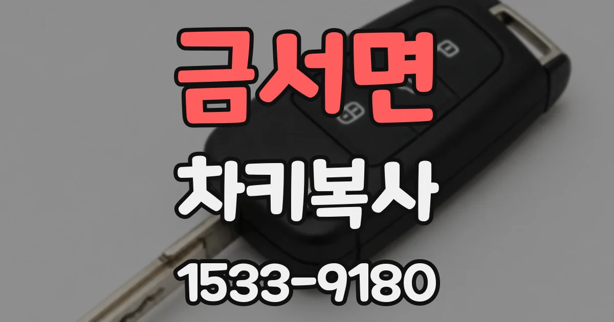 금서면 차키복사