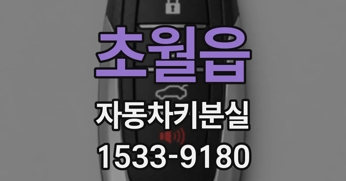 초월읍 자동차키분실