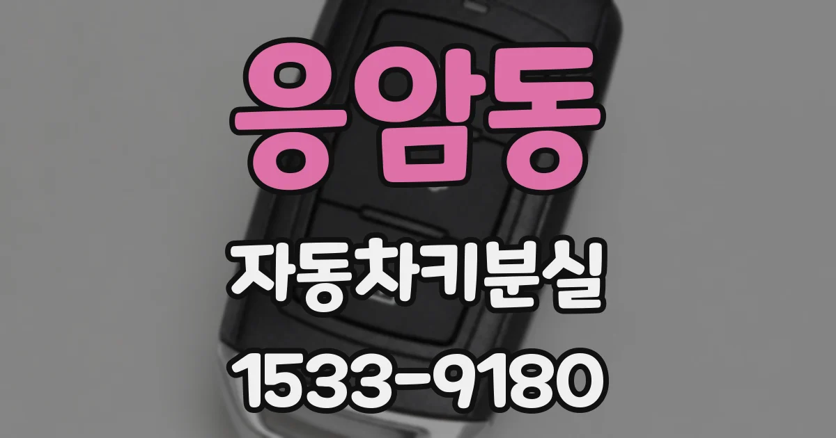 응암동 자동차키분실