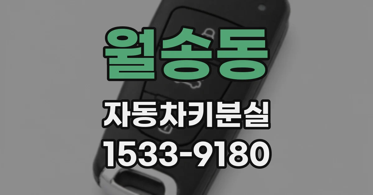 월송동 자동차키분실