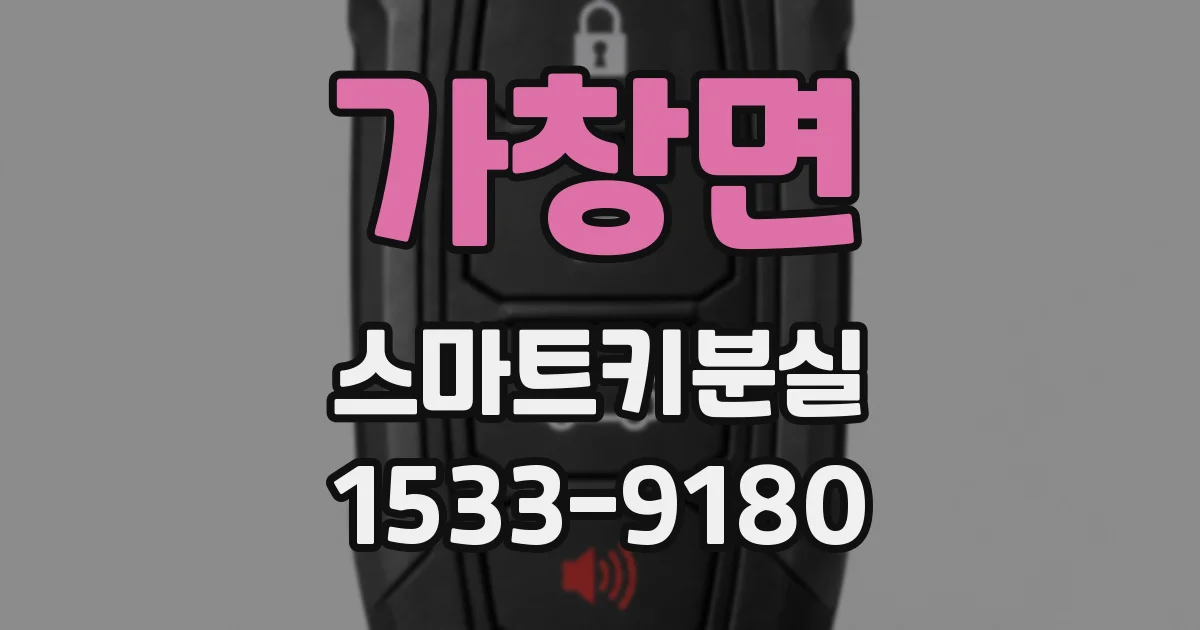 가창면 스마트키분실
