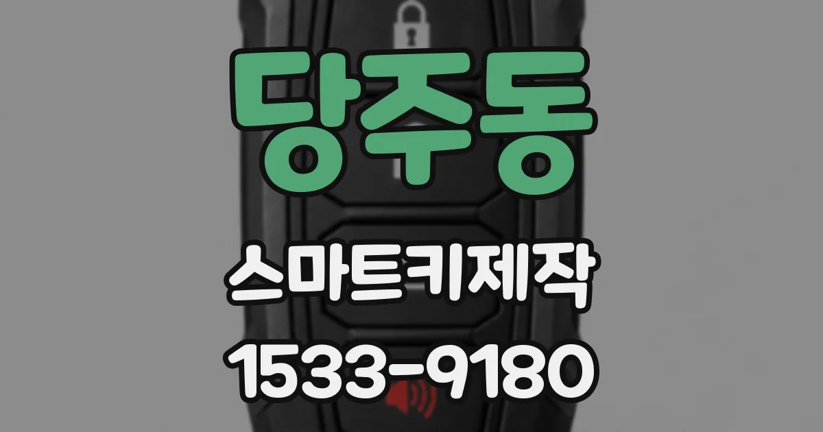 당주동 스마트키제작