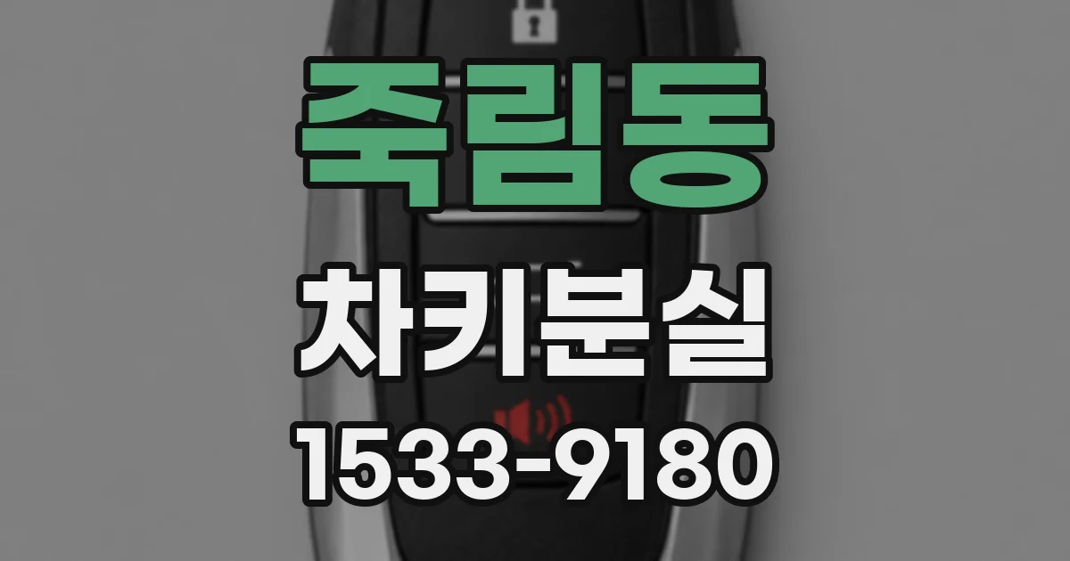 죽림동 차키분실