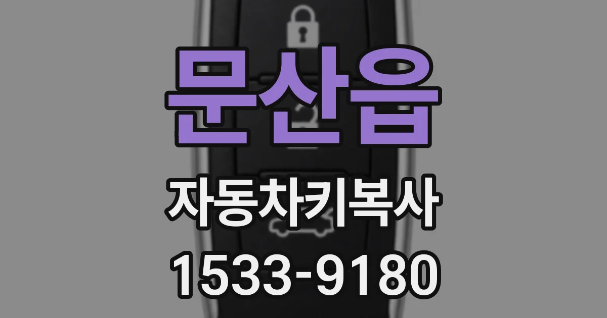 문산읍 자동차키복사