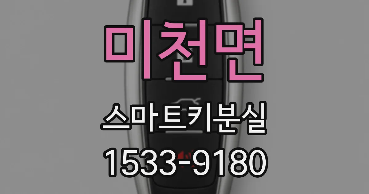 미천면 스마트키분실