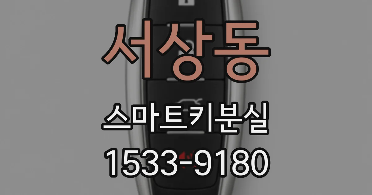 서상동 스마트키분실